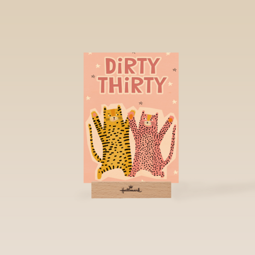 dirty thirty with two cats