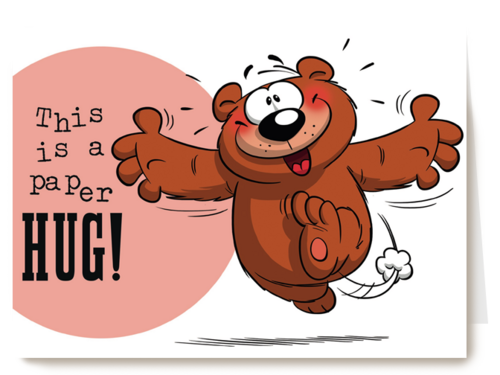 funny mail this is a paper hug