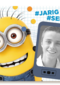 minion kaart jongen hashtag jarig hashtag selfie