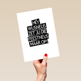 Verjaardagskaart 20 hey wijsneus