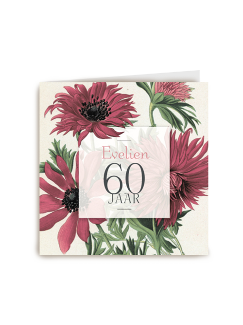 Verjaardagskaart Hallmark | Botanical Kaart Klassieke Bloemen Kaart
