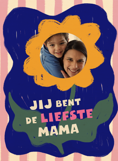Houten Kaart Moederdag | Houten Kaart Hallmark | Moederdag | Liefste Mama Fotokaart