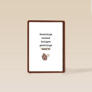 Geboortefelicitatie geweldige ouders geweldige baby's