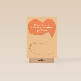 Dikke knuffel voor de allerliefste opa en oma