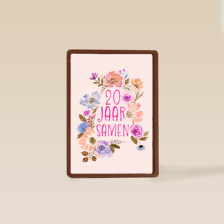 Huwelijksjubileum 20 jaar samen