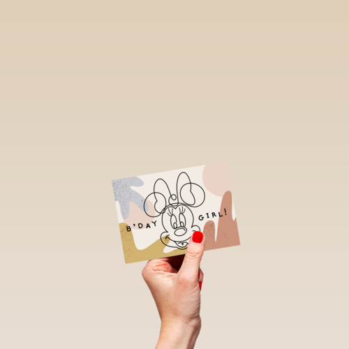 Disney Minnie Mouse verjaardagkaart