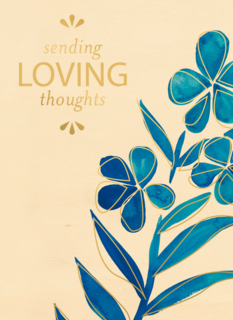 Sterktekaart Engels Sending loving thoughts