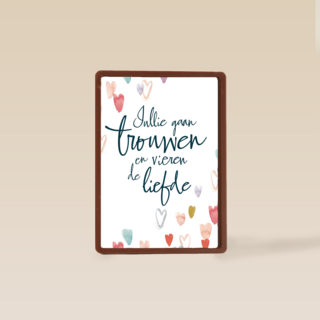 huwelijks kaart jullie gaan trouwen en vieren de liefde