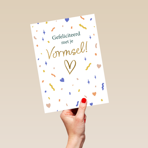 Gefeliciteerd vormsel confetti