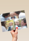 dubbele fotokaart liggende foto twee kleine foto