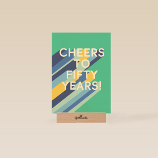 Verjaardagskaart cheers to 50 years fifty