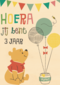 winnie the pooh hoera jij bent zoveel jaar
