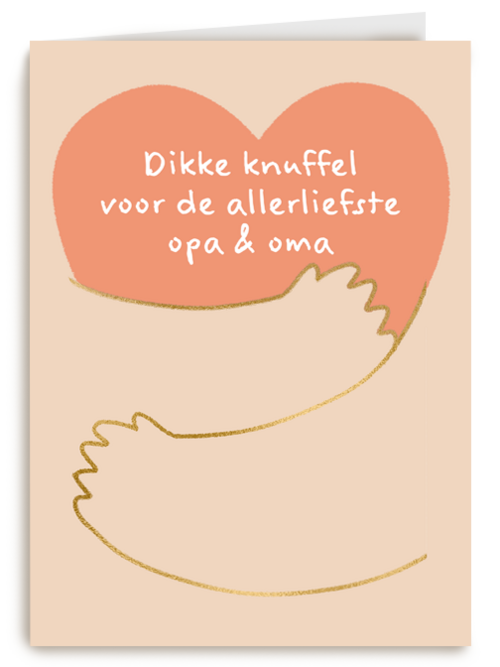 Kaart Hallmark | Botbreuk Beterschapskaarten Mentale Gezondheid Operatie En Revalidatie | Dikke Knuffel Voor De Allerliefste Opa En Oma