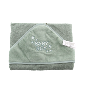 Badcape Baby Boy Mosgroen 