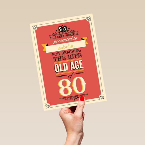 leeftijd tachtig old age