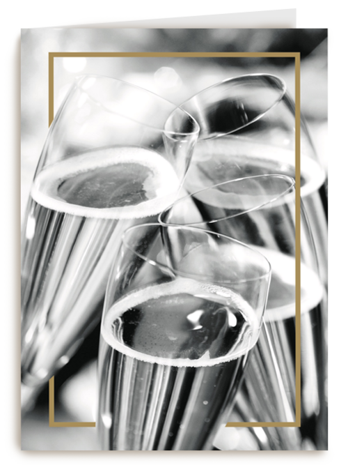 champagne glazen met goud randje
