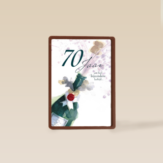 zeventig jaar champagne knallen