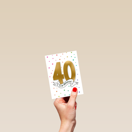 Verjaardagskaart 40 en de allerliefste