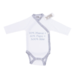 Romper 50% mama + 50% papa = 100% Ikke Wit