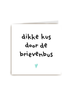 Vaderdagkaart Hip Dikke kus door de brievenbus
