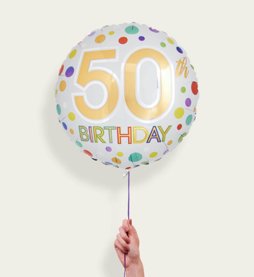 Ballon 50 Birthday Multi Eco