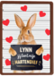 valentijn kaart konijn grappig jij bent mijn hartendief