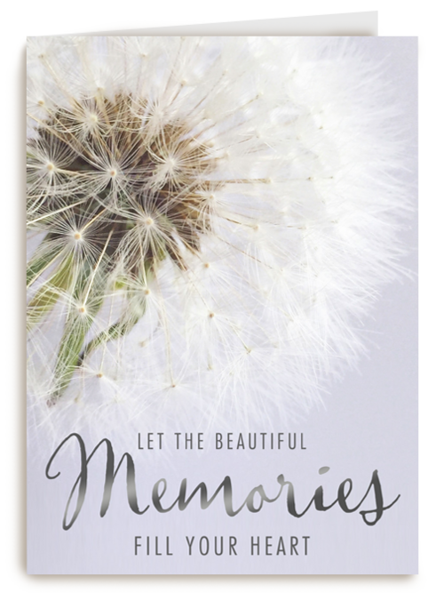 condoleance let the memories fill your heart