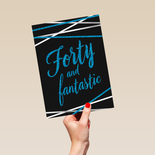 Verjaardagskaart leeftijden man 40 and fantastic