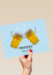 gefeliciteerd kaart klassiek proost op jou