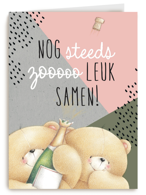 Kaart Hallmark | Huwelijksjubileum | Forever Friends Kaart Nogsteeds Zooo Leuk Samen