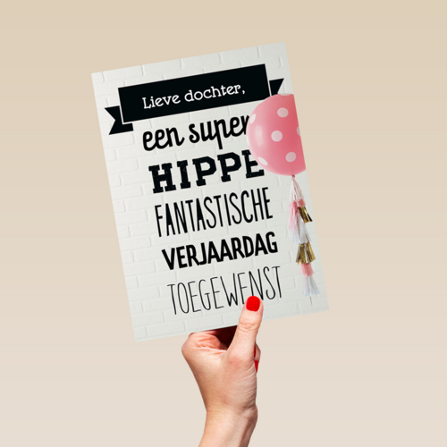 super hippe fantastische verjaardag