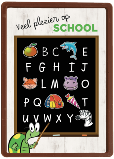 back to school schoolbord plezier op school