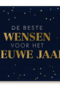 nieuwjaar kaart de beste wensen voor het nieuwe jaar