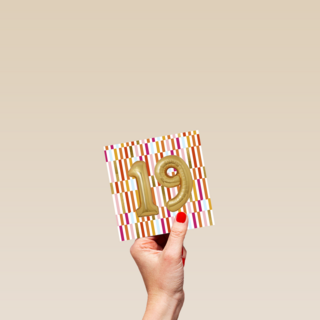 gouden ballonnen voor 19de verjaardag