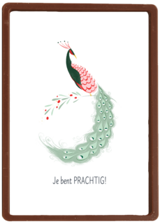 Complimentkaart je bent prachtig