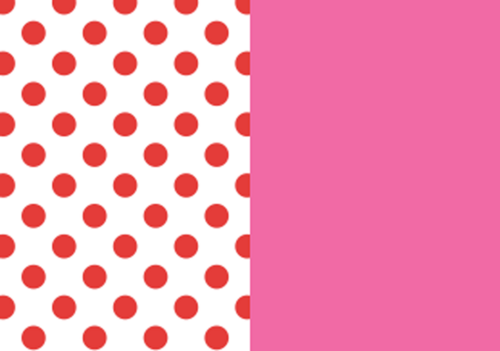 minnie mouse in jurk met rode stippen