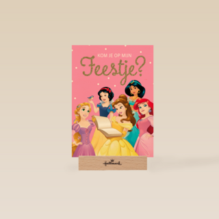 Uitnodiging kinderfeestje Disney prinsessen