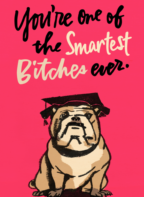 Houten Kaart Diploma | Hallmark | Houten Kaart Hallmark | Diploma | Geslaagd Kaart Youre One Of The Smartest Bitches Ever