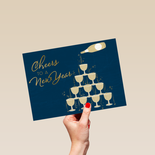 cheers to a new year with campagne