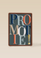 promotie kaart grote letters