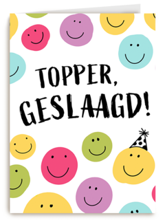 Geslaagd Topper smilies