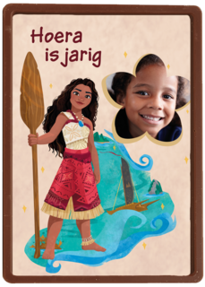 Disney Vaiana Hoera Fotokaart