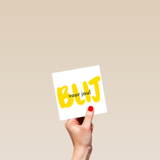 succes kaart blij voor jou