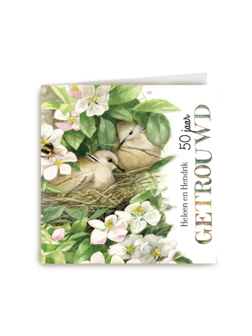 Kaart Hallmark | Huwelijksjubileum | Jubileum Goud 50 50 Jaar Getrouwd