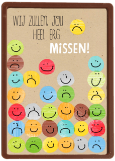 smileys we zullen jou erg missen