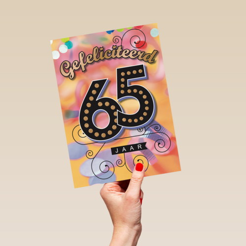 leeftijd vijfenzestig gefeliciteerd