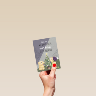 kerstkaart wij wensen jullie voor kerst extra twinkels