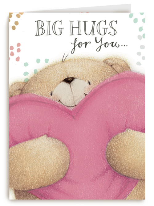 valentijnkaart big hugs for you