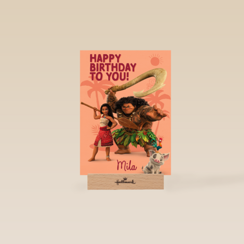 Disney Vaiana Happy Birthday To You