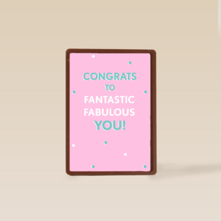 Gefeliciteerdkaart Congrats to fantastic fabulous you